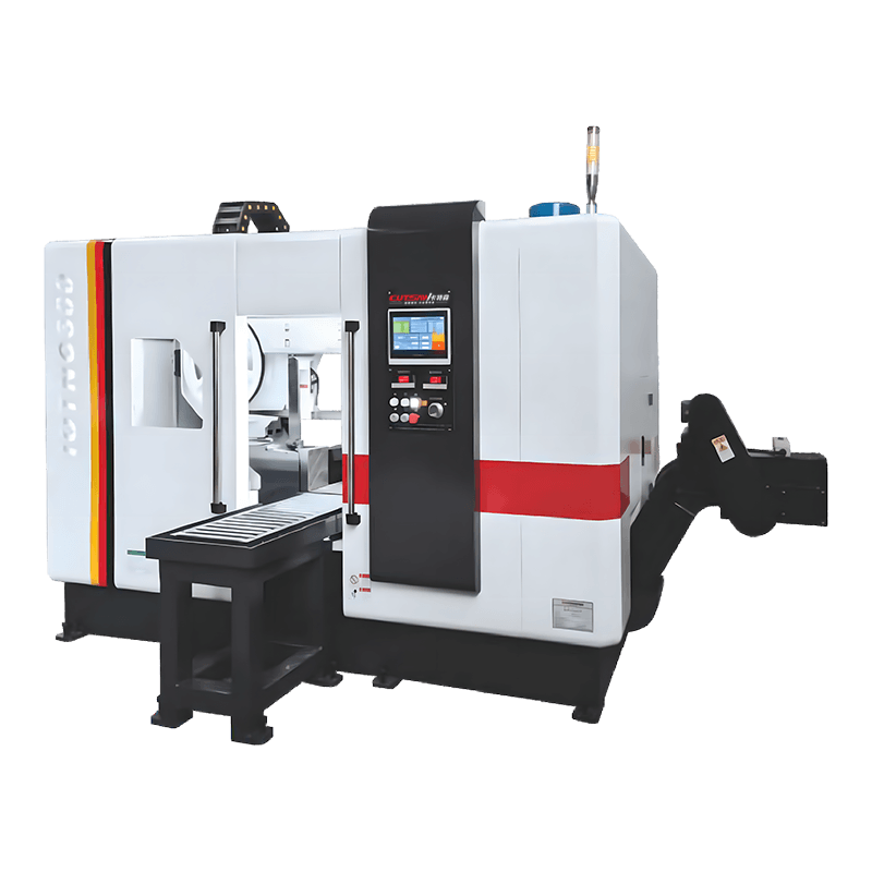 آلة المنشار الشريطي CNC عالية السرعة IOTNC300 مع وظيفة قطع الحزمة لقضبان الصلب والأنابيب