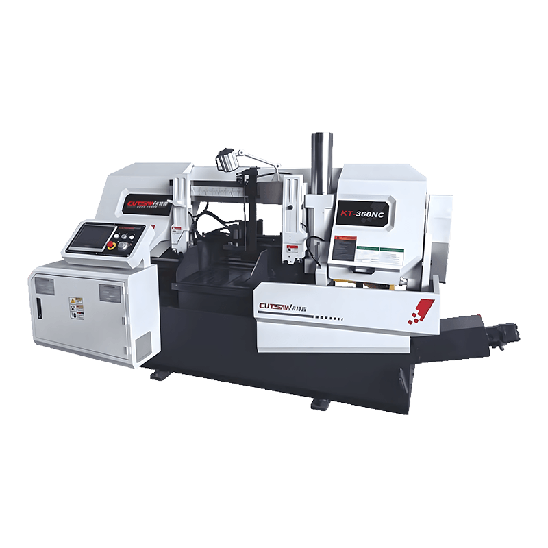 KT-360NC المنشار الشريطي الهيدروليكي ذو العمود المزدوج الأفقي عالي الدقة
