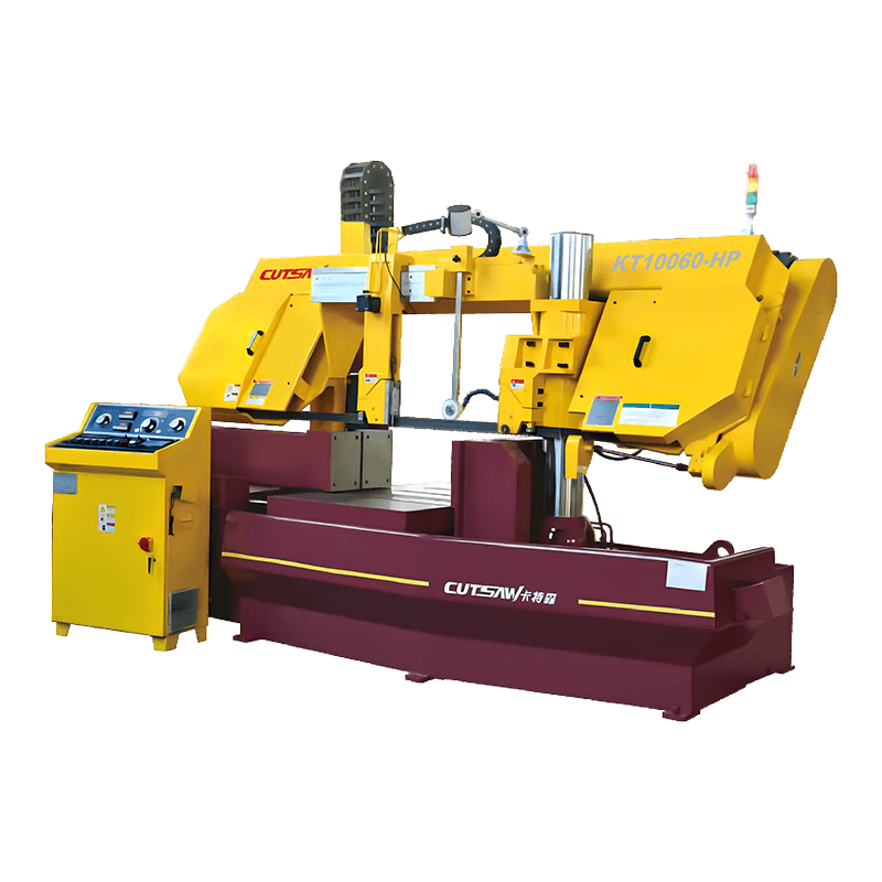 KT10060-HP آلة المنشار الشريطي الأوتوماتيكية ذات الإطار الفولاذي CNC لقطع المعادن